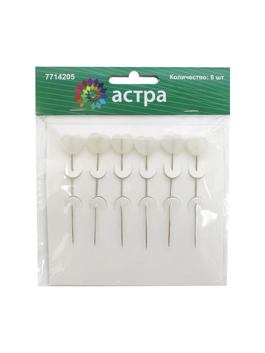 Astra&Craft Булавки портновские, для шитья, рукоделия и творчества, 6шт, 6 шт, фото 5