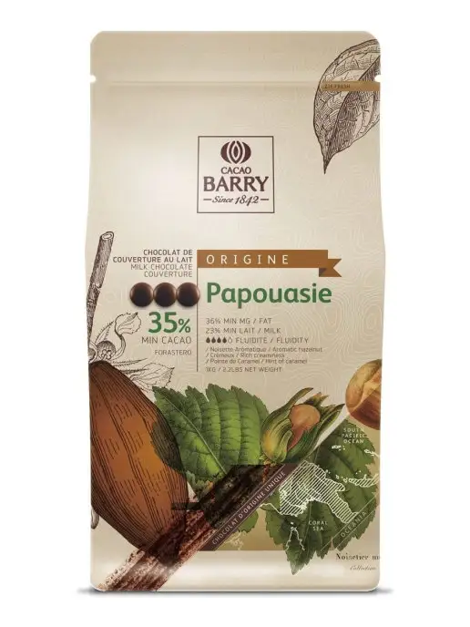 Cacao Barry Шоколад кондитерский молочный Papouasie какао 35% 1кг, 1 кг, фото 2