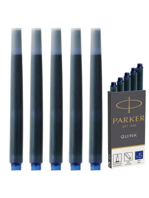 PARKER Картриджи Z11 с синими чернилами для ручек, черный, фото 2