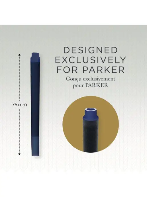 PARKER Картриджи Z11 с синими чернилами для ручек, черный, фото 4