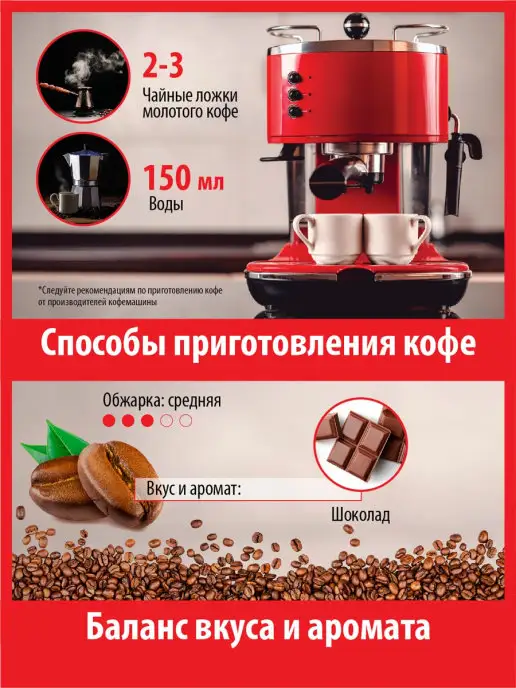 MIFEDI Кофе молотый 250 г БАВАРСКИЙ ШОКОЛАД арома для чашки арабика, 250 г, фото 2