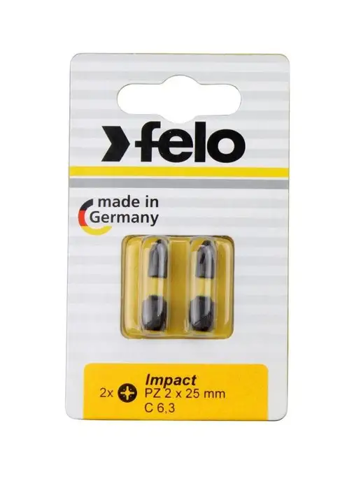 Felo Бита ударная крестовая PH2х25 Оснастка для шуруповерта, 2x25, фото 2