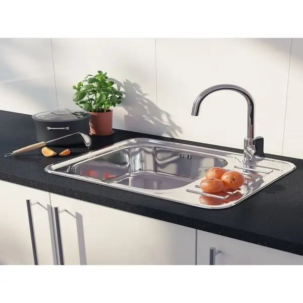 Фото товара на маркетплейсе wildberries Мойка для кухни врезная, 65х50х17 см