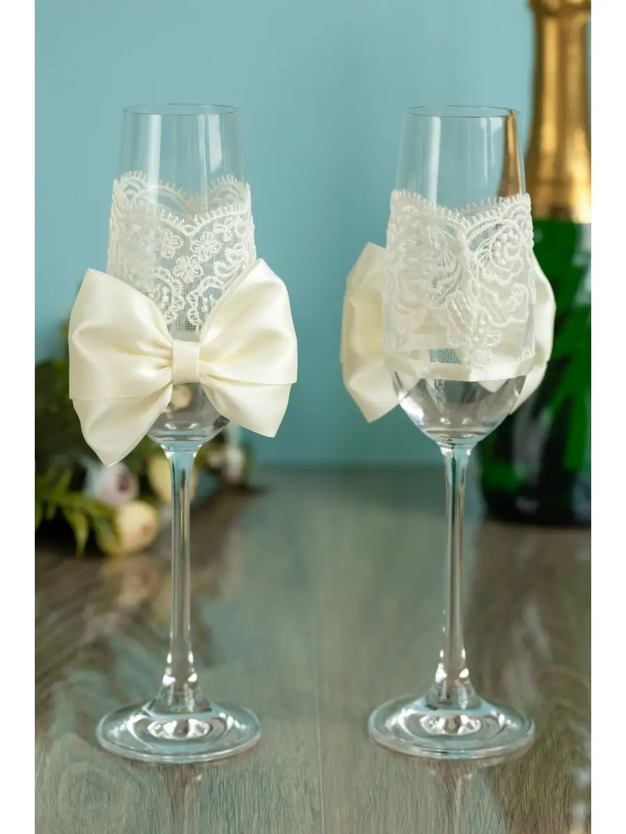 Свадебные бокалы для шампанского - купить в Москве недорого | Интернет-магазине апекс124.рф