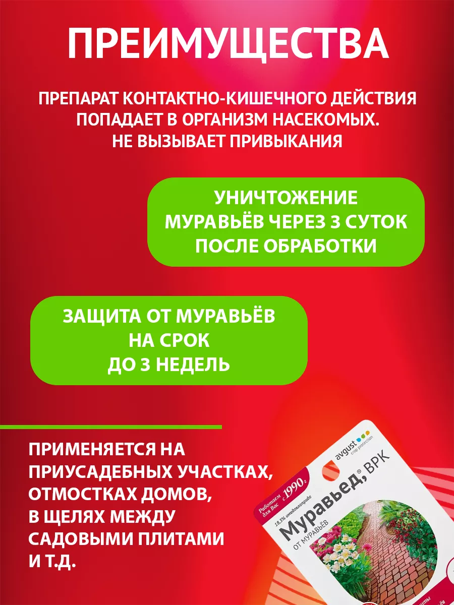 Средство от муравьев домашних Муравьед 11мл Август AVGUST 25998224 купить  за 179 ₽ в интернет-магазине Wildberries