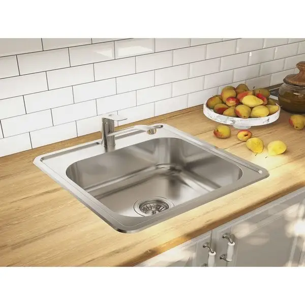 Фото товара на маркетплейсе wildberries Мойка для кухни врезная, 49х49х18 см