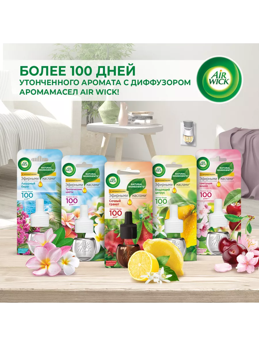 Освежитель воздуха, электрический диффузор аромамасел, 19 мл Air Wick  26066390 купить в интернет-магазине Wildberries