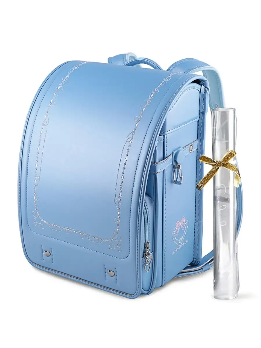 Школьный ранец Randoseru голубой для девочки с мягкой спинкой японский  рюкзак Рандосеру COULOMB 26069495 купить в интернет-магазине Wildberries