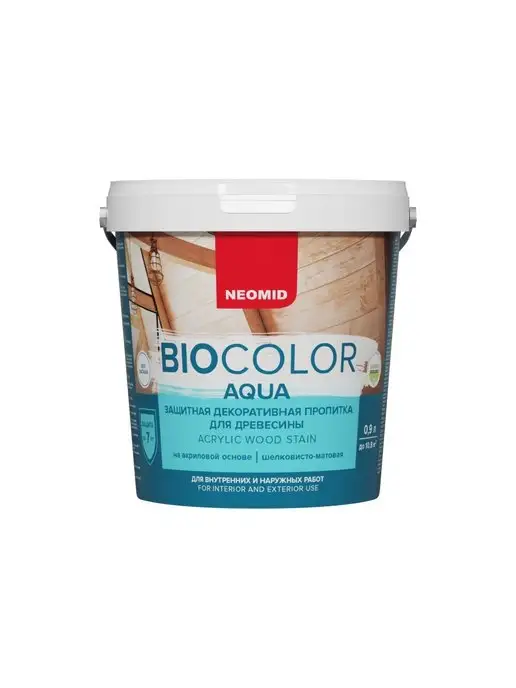 Neomid Пропитка для дерева Bio Color Aqua Венге (0,9л), 900 мл, фото 2