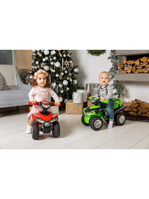 babycare Пушкар каталка Super ATV кожаное сиденье, желтый, фото 6