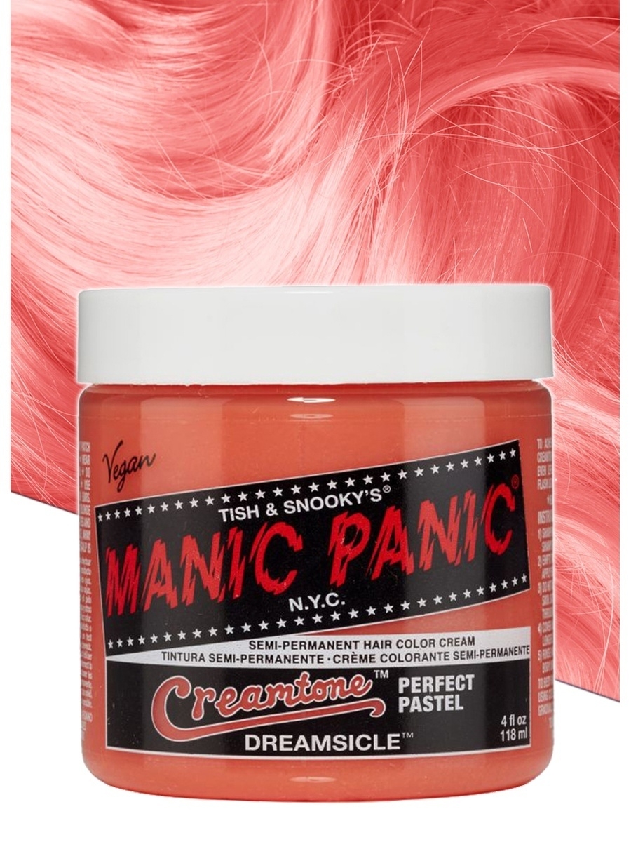 Маник паник краска для волос розовая