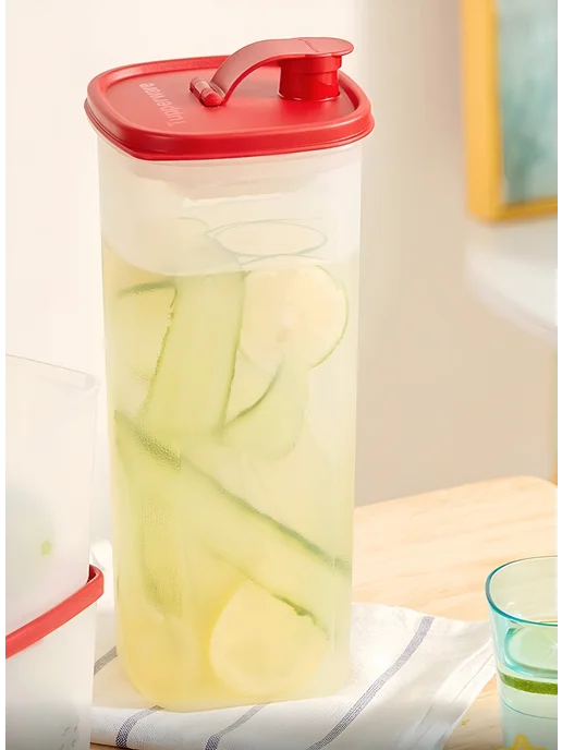 tupperware Контейнер универсал 2 л с ситом-вставкой, 2 л, белый