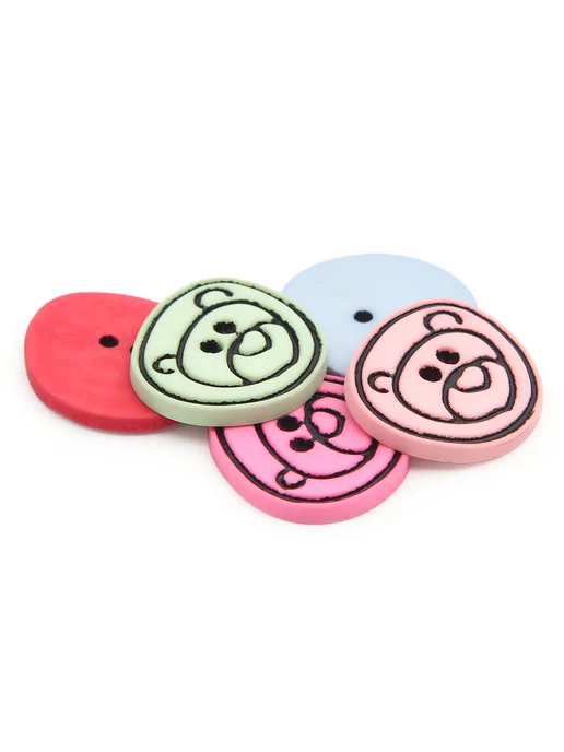 Magic Buttons Пуговицы декоративные, Мишки 17*16 мм, 5 шт, 17x16 мм, 5 шт, фото 4