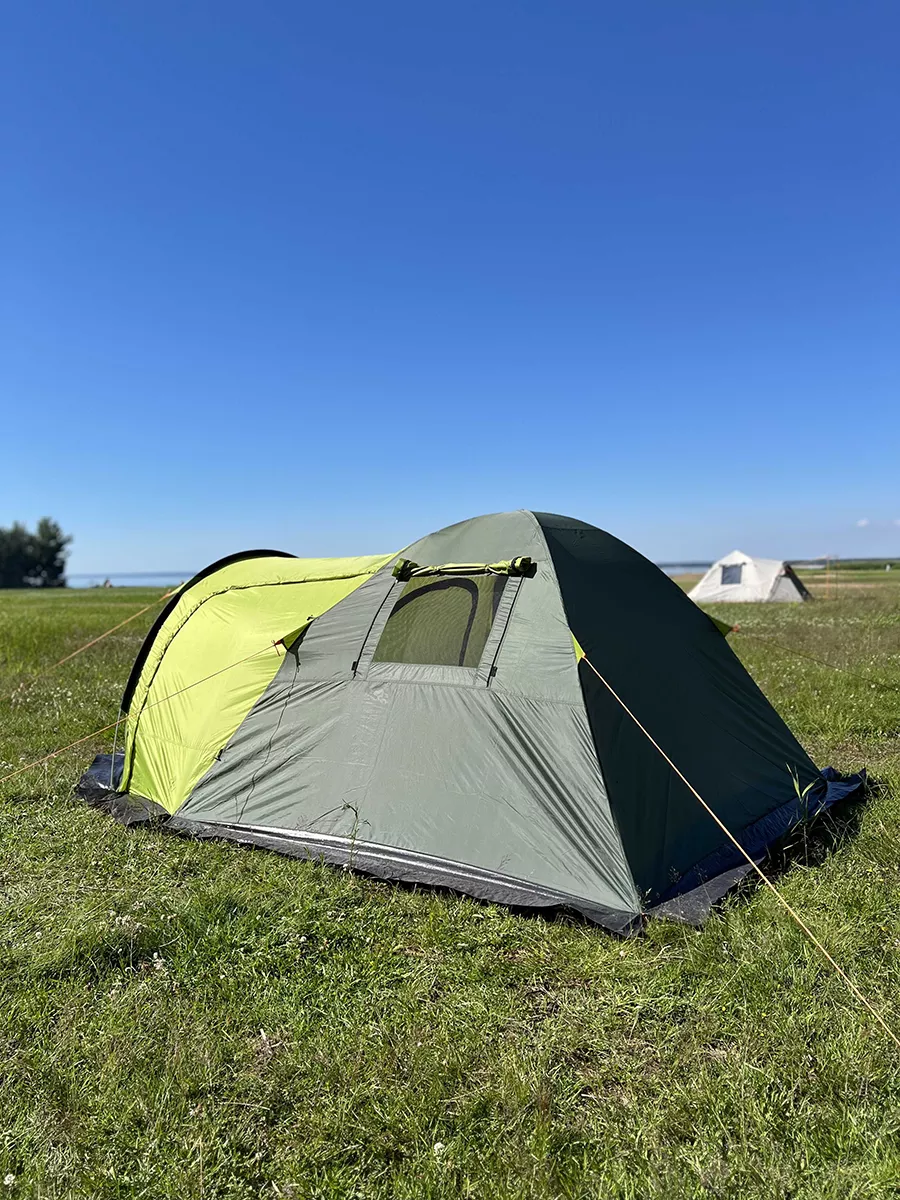 Палатка туристическая 3х местная с тамбуром MirCamping 26152141 купить за 4  599 ₽ в интернет-магазине Wildberries