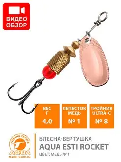 Блесна рыболовная вертушка ESTI ROCKET-1 4g AQUA 26161050 купить за 155 ₽ в интернет-магазине Wildberries