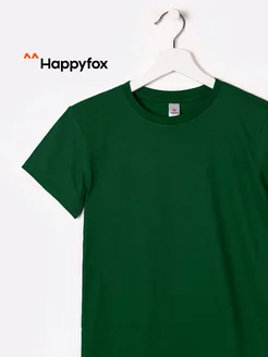 Футболка однотонная 100% хлопок HappyFox 26180226 купить за 399 ₽ в интернет-магазине Wildberries