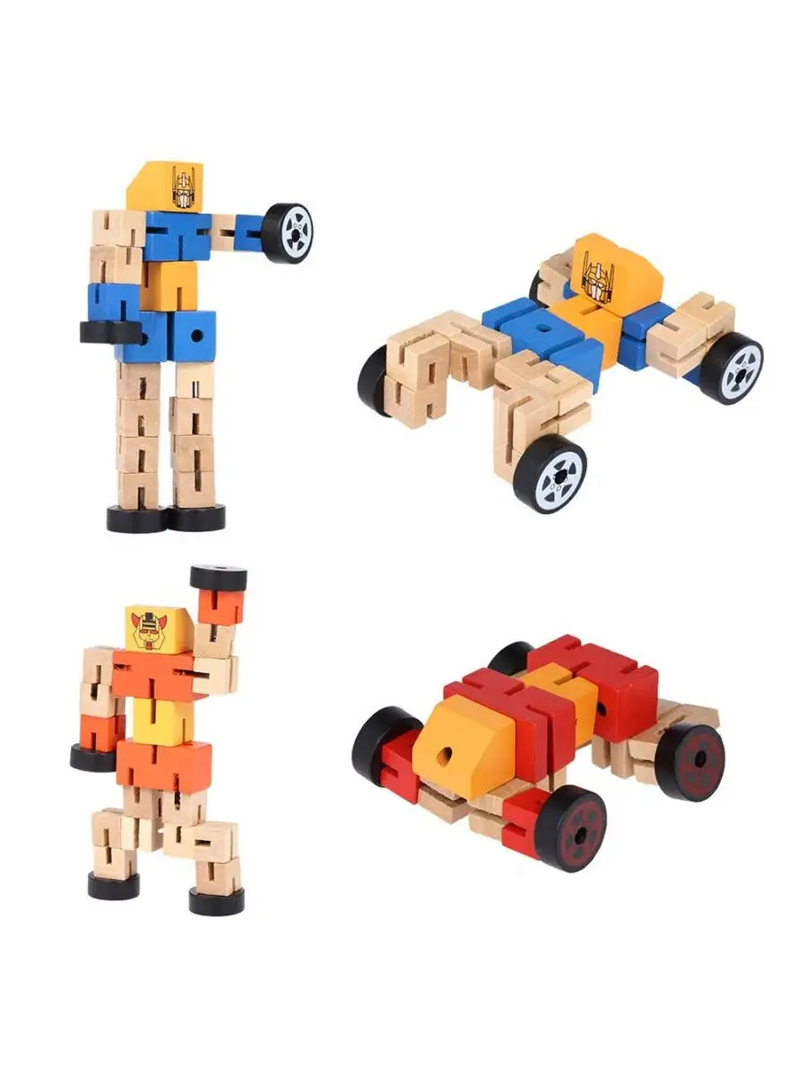 Головоломка деревянная Робот Трансформер - Игротайм