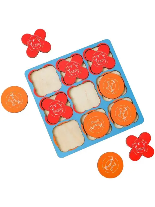 WoodLandToys Настольная развивающая игра-стратегия "Крестики-нолики", вариант