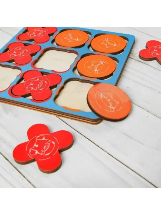 WoodLandToys Настольная развивающая игра-стратегия "Крестики-нолики", вариант, фото 3