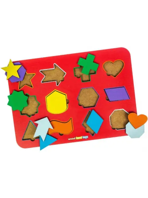 WoodLandToys Деревянная игра "Геометрические фигуры 3", Монтессори, вариант, фото 3