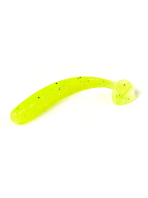 Lucky John Виброхвосты съедобные искусственные SLIM SHAKER 7.6см 071, желтый, фото 2