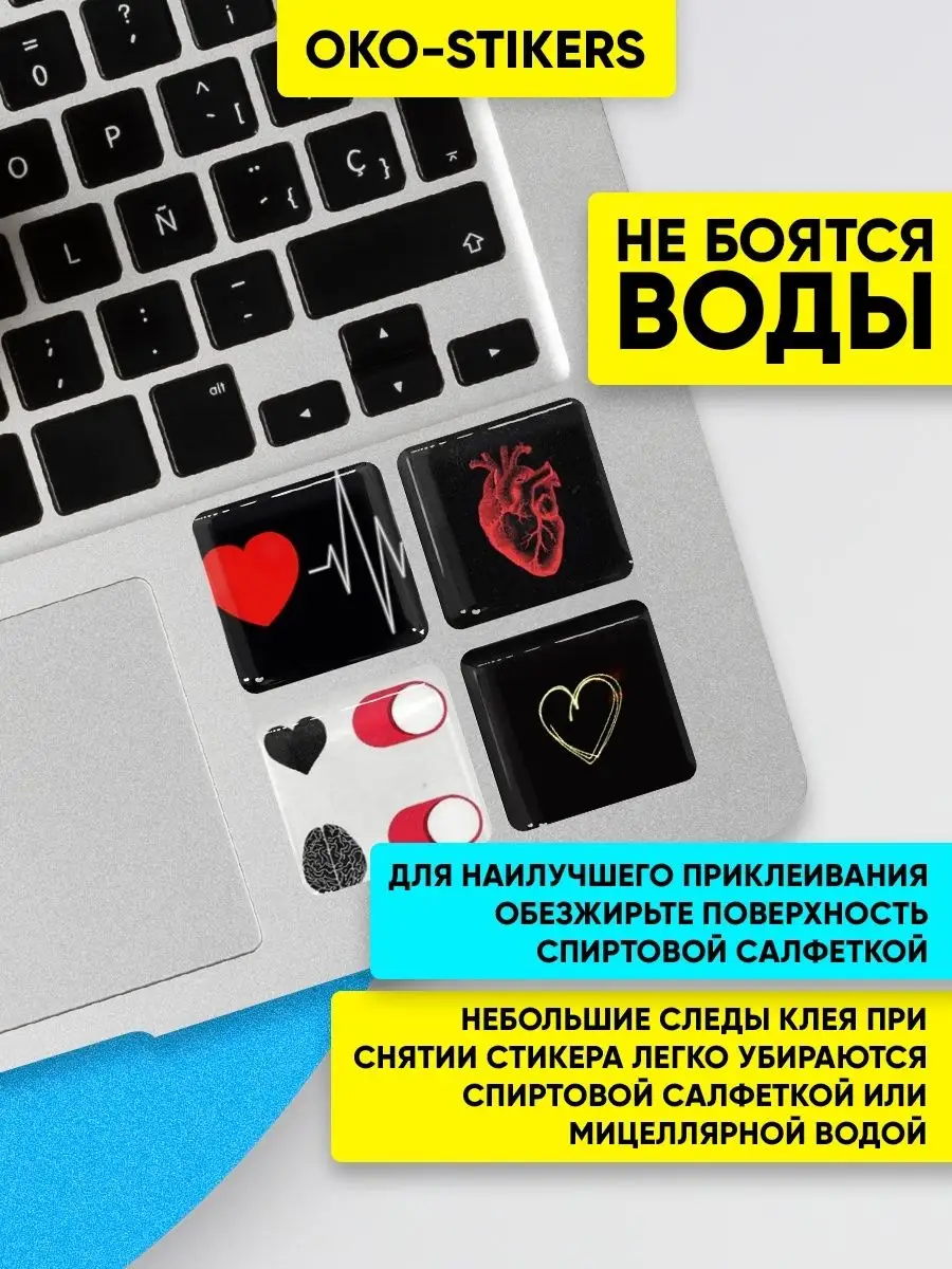 Наклейки на телефон стикеры 3D OKO-stikers 26275156 купить в  интернет-магазине Wildberries