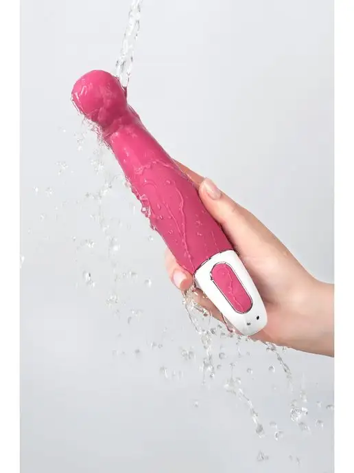 satisfyer Вибратор Petting Hippo с загнутым кончиком 22,9 см, красный, фото 3