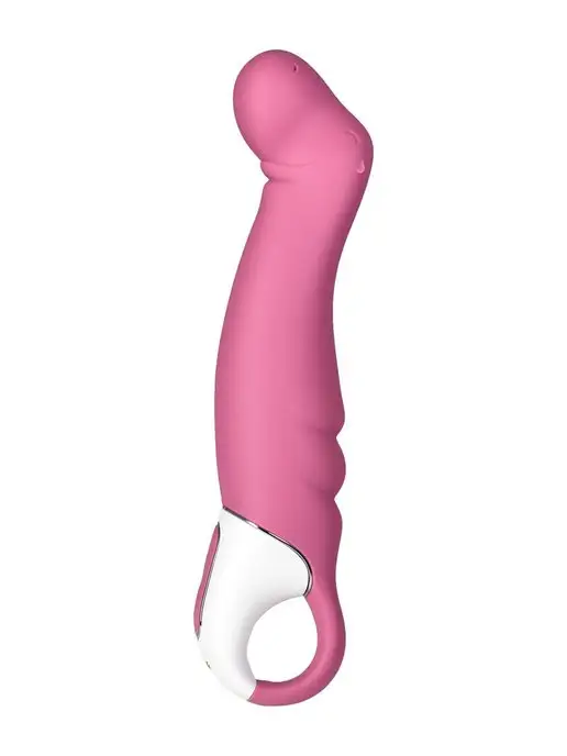 satisfyer Вибратор Petting Hippo с загнутым кончиком 22,9 см, красный, фото 5
