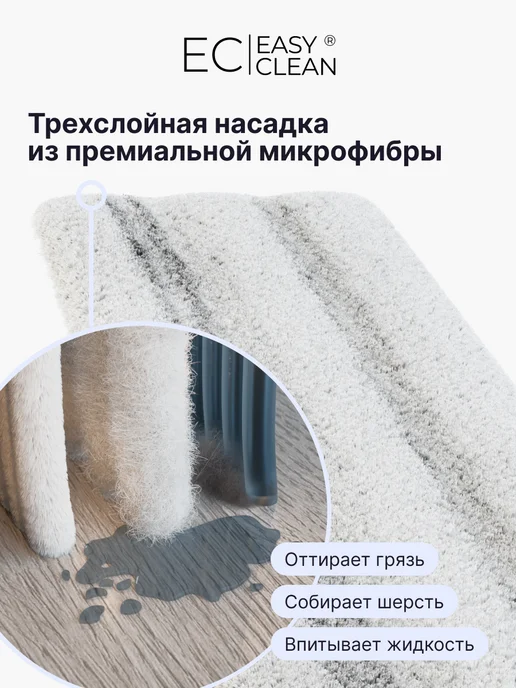 Easy Clean Насадки для любой швабры Nova 2 шт, 2 шт, фото 3