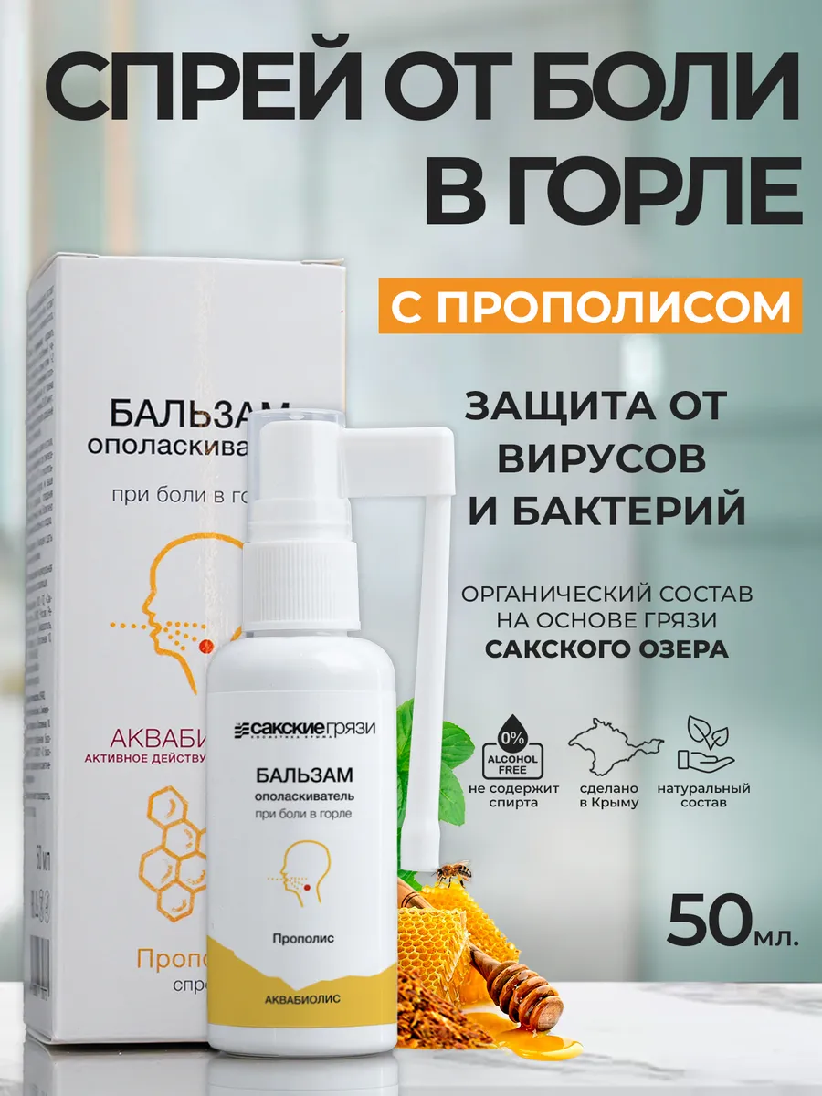 Спрей с прополисом от боли...