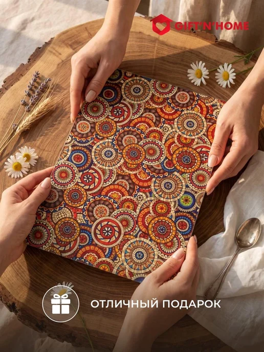 Gift'n'Home Доска разделочная стеклянная на ножках, коричневый, фото 4