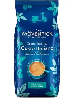 Кофе GUSTO ITALIANO Crema Intensa, в зернах, 1000 гр MOVENPICK 26368927 купить за 1 633 ₽ в интернет-магазине Wildberries