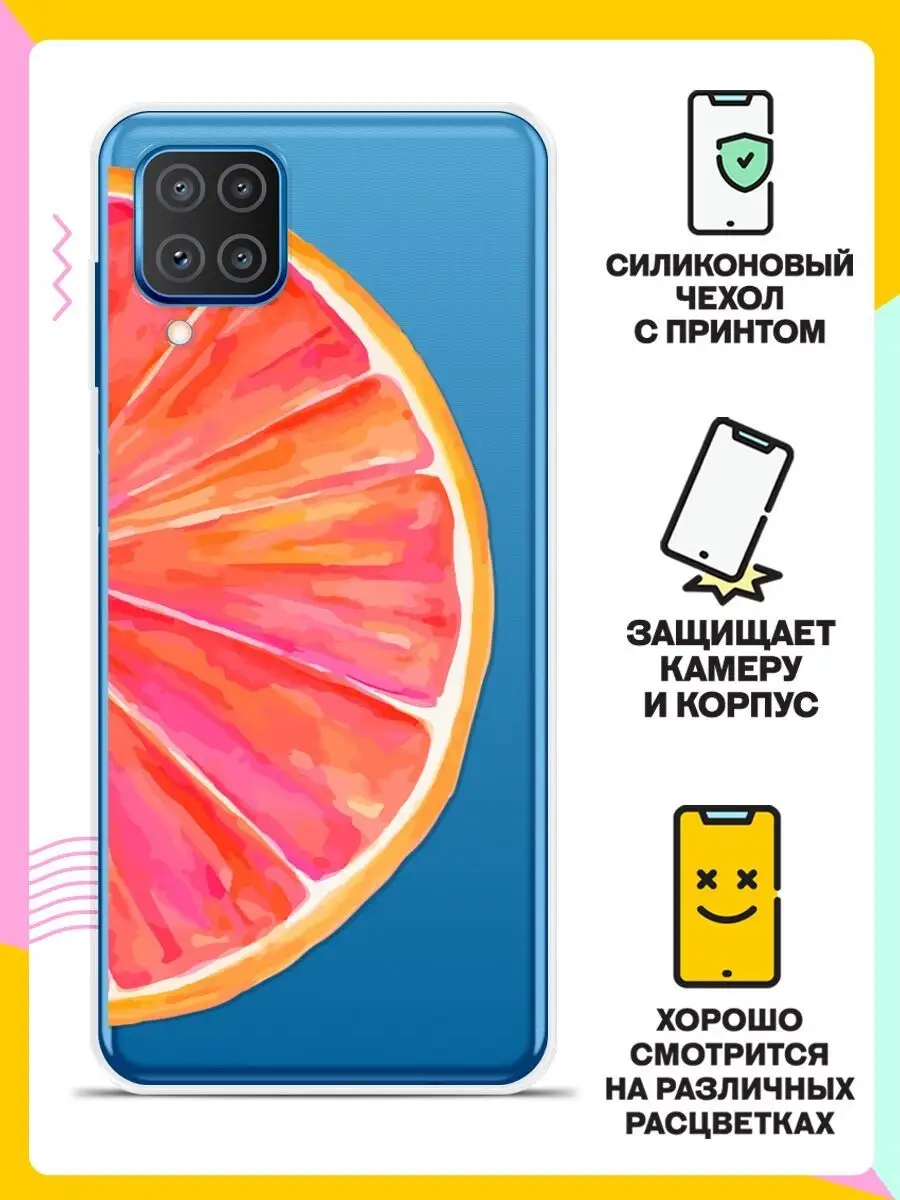 Силиконовый чехол на Samsung Galaxy A12 с картинкой 