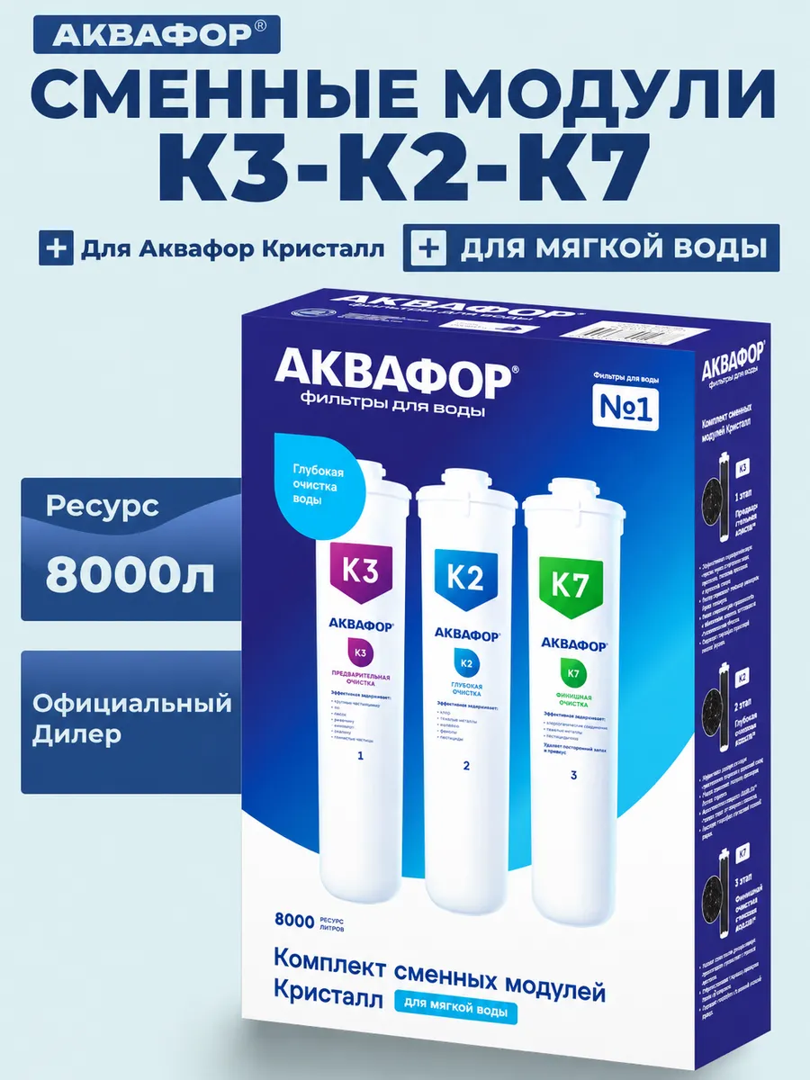 Фильтр для воды картридж К3-К2-К7