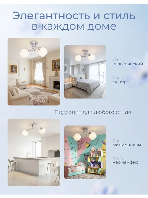 Pitch. Люстра потолочная на кухню для зала спальни и прихожей, вариант, фото 5