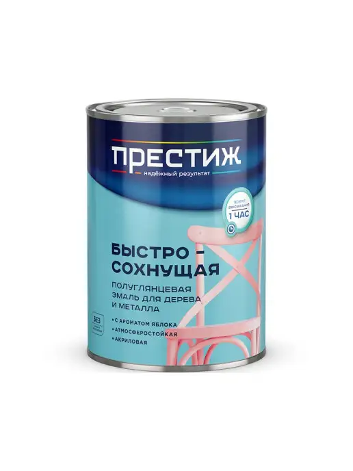 Престиж Эмаль акриловая полуглянцевая 0,9 кг, 900 г