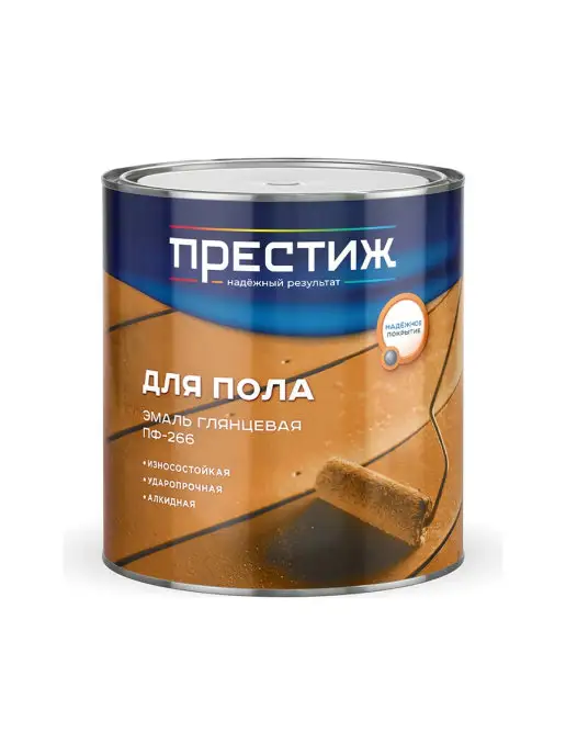 Престиж Эмаль пф-266 золотисто-коричневая 2,8 кг, 2,8 кг