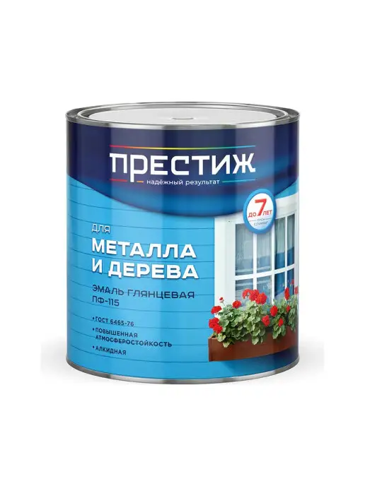 Престиж Эмаль пф-115 белая 2,8 кг, 2,8 кг
