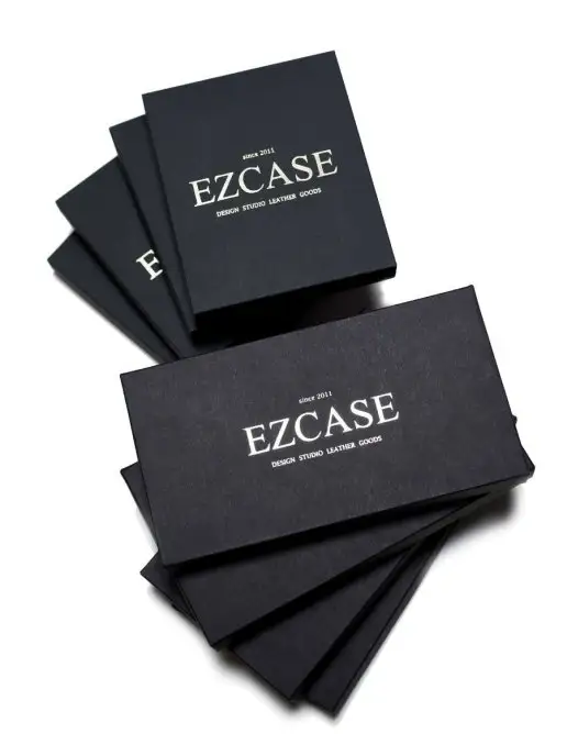 EZCASE Зажим для денег "One" из натуральной итальянской кожи, черный, фото 6