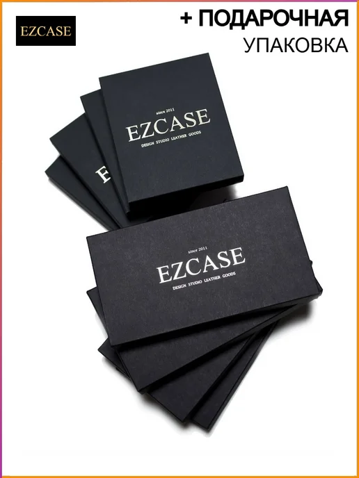EZCASE Кожаный зажим для денег "Standart Pro" коричневый, коричневый, фото 6