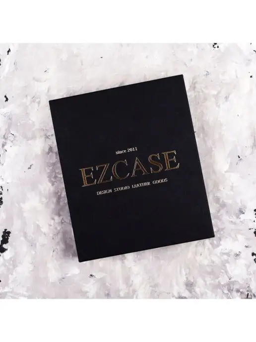 EZCASE Кожаный зажим для денег "Standart Pro" коричневый, красный, фото 8