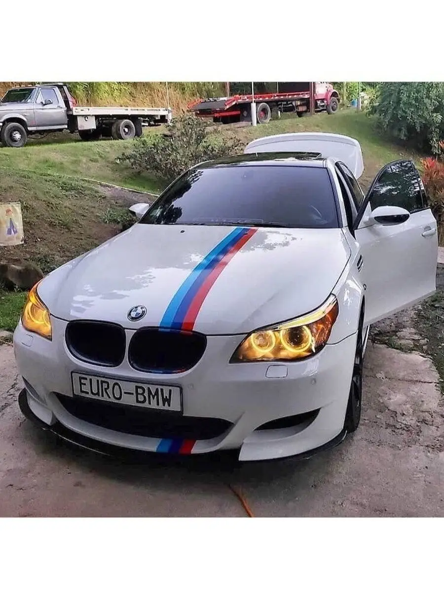 Наклейка на авто полосы на бмв bmw Stikeroff 26684858 купить за 1 436 ₽ в  интернет-магазине Wildberries