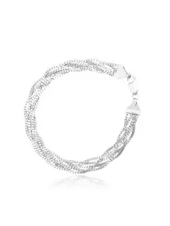 Серебряный браслет на руку Коса Young Moon jewels 26749176 купить за 2 086 ₽ в интернет-магазине Wildberries