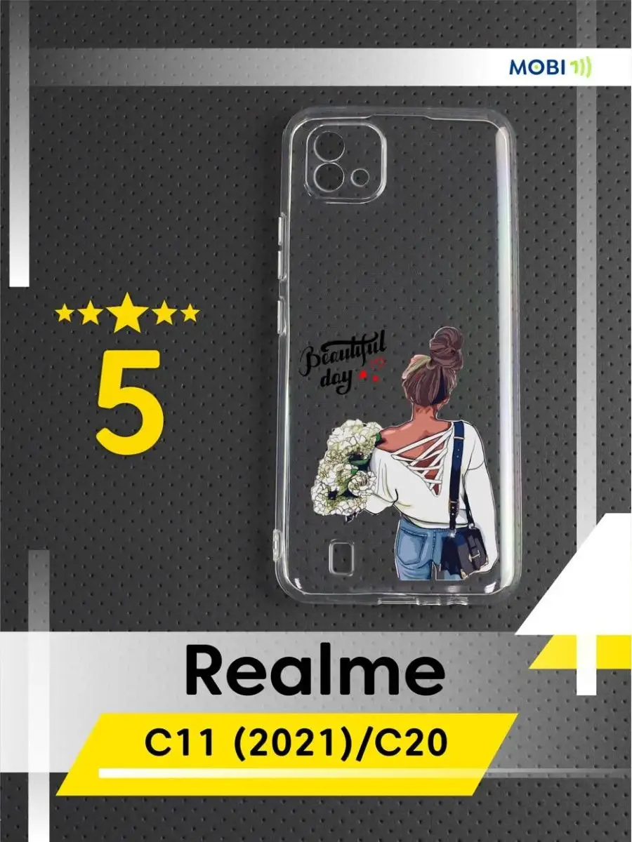 Прозрачный чехол Realme C11 2021 Mobi711 26751937 купить за 244 ₽ в  интернет-магазине Wildberries