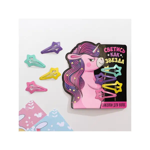 Заколки для волос детские, 4 шт.