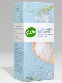 Йодированная морская соль крупная 500 г 4Life 26821917 купить за 166 ₽ в интернет-магазине Wildberries