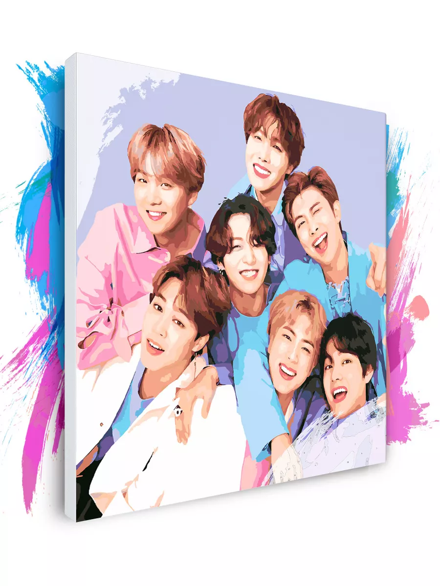 BTS Bangtan Boys, 40х40 см КРАСИВО КРАСИМ 26824398 купить за 1 121 ₽ в  интернет-магазине Wildberries