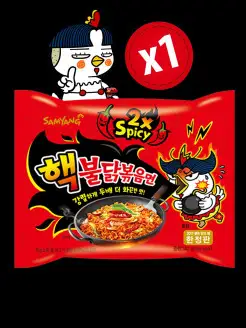 Корейская лапша Samyang х2 Spicy рамен супер острая Samyang Buldak 26827482 купить за 237 ₽ в интернет-магазине Wildberries