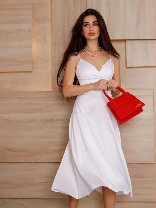 Dress No Stress Платье вечернее свадебное на роспись выпускное, белый, фото 7