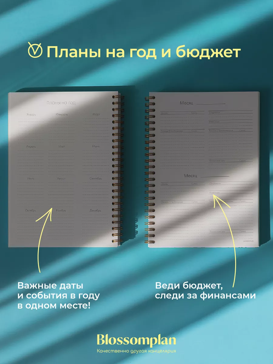 Ежедневник Планер на год 2024 недатированный подарок подруге BlossomPlan  26843939 купить за 534 ₽ в интернет-магазине Wildberries